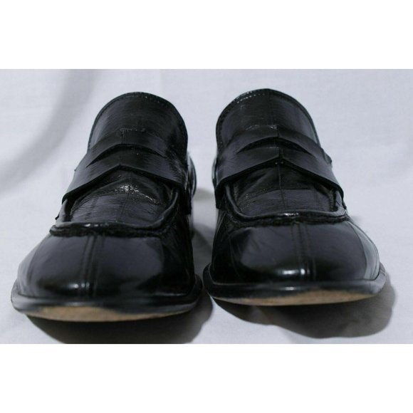 Paolo Iantorno Men\'s Black Eel Skin Penny Loafer 9 main image 5